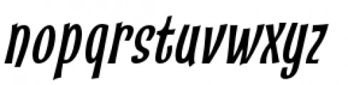 Catseye Narrow Pro Italic Font LOWERCASE
