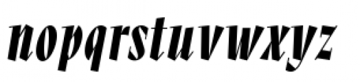 Caustic Bold Font LOWERCASE
