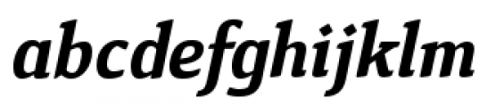 Cavole Slab Bold Italic Font LOWERCASE