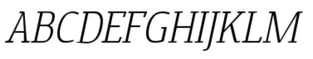 Cavole Slab Light Italic Font UPPERCASE