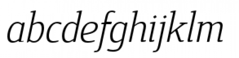 Cavole Slab Light Italic Font LOWERCASE