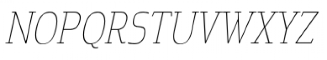 Cavole Slab Thin Italic Font UPPERCASE