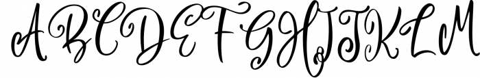 Camellia Script Font UPPERCASE