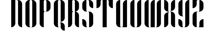 Capitolia Stencil Typeface 1 Font UPPERCASE