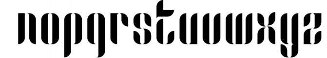 Capitolia Stencil Typeface 1 Font LOWERCASE