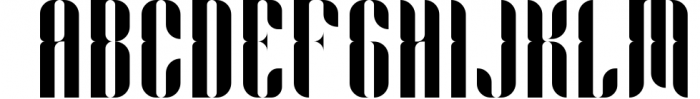 Capitolia Stencil Typeface Font UPPERCASE