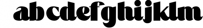 Carafia Font LOWERCASE