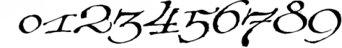 Cardinal - Italic script trio 3 Font OTHER CHARS