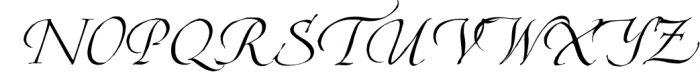 Cardinal - Italic script trio 3 Font UPPERCASE