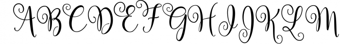 Carried Away  Monogram 1 Font UPPERCASE
