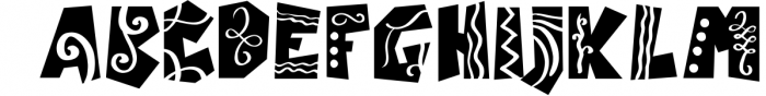 Castillo Scandinavian Font & Pattern Font UPPERCASE