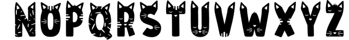 Cat Lady - Cat Font Font UPPERCASE