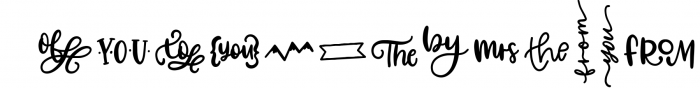 Catchwords & Ampersands - A Dingbat Font Font UPPERCASE