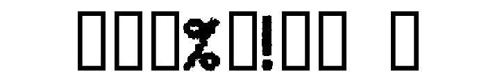 CA Address Unknown Font OTHER CHARS