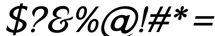 CALLIMBA Italic Font OTHER CHARS