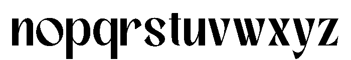 CANOA Regular Font LOWERCASE