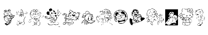 CARTOON 1994 Font LOWERCASE