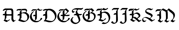 CAT Liebing Gotisch Font UPPERCASE