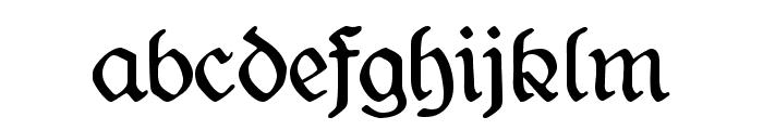 CAT Liebing Gotisch Font LOWERCASE