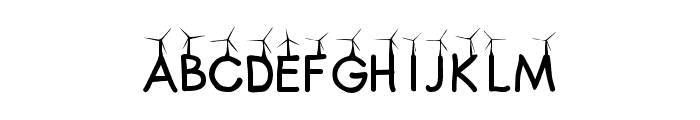 CATCH THE WIND Regular Font LOWERCASE