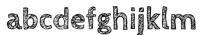 Cabin Sketch Bold Font LOWERCASE