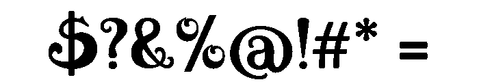 Café-Concert Regular Font OTHER CHARS