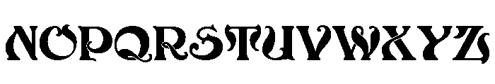 Café-Concert Regular Font UPPERCASE