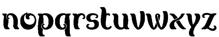 Café-Concert Regular Font LOWERCASE