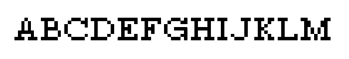 Cairopixel Font UPPERCASE