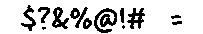 Cake Nut Font OTHER CHARS