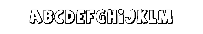 Cake Topping Font UPPERCASE