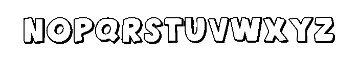 Cake Topping Font LOWERCASE