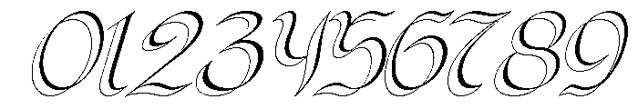 Calami Italic Font OTHER CHARS