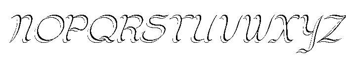 Calami Italic Font UPPERCASE