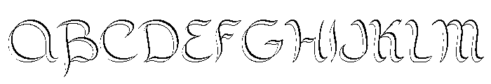 Calami Regular Font UPPERCASE