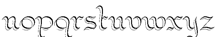 Calami Regular Font LOWERCASE
