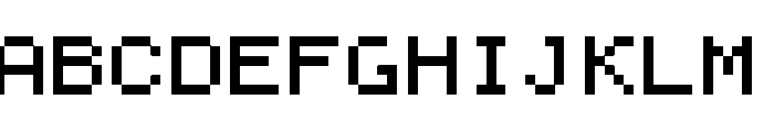 CalcCien Font UPPERCASE