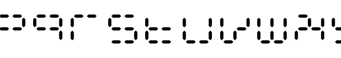 Calculatrix 12 Regular Font LOWERCASE