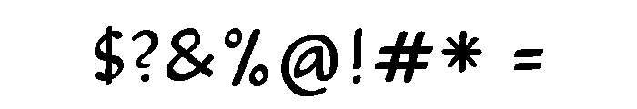 Calculus Sans Font OTHER CHARS