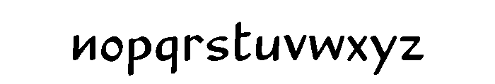 Calculus Sans Font LOWERCASE