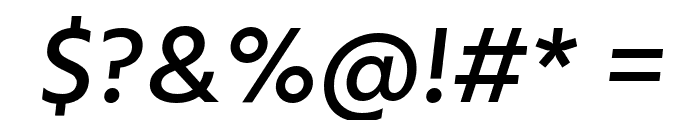 Calcutta Medium Italic Font OTHER CHARS