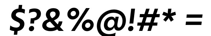 Calcutta SemiBold Italic Font OTHER CHARS