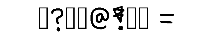 Caleb Jack Handwriting Regular Font OTHER CHARS