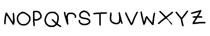 Caleb Jack Handwriting Regular Font UPPERCASE