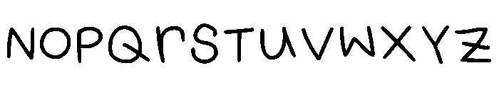 Caleb Jack Handwriting Regular Font LOWERCASE
