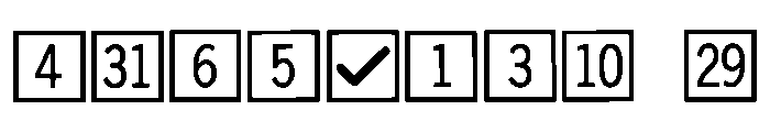 Calendar Symbol Wizard Regular Font OTHER CHARS