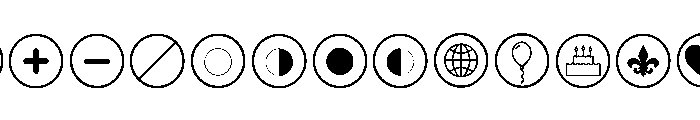 Calendar Symbol Wizard Regular1 Font UPPERCASE