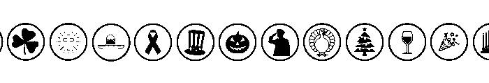 Calendar Symbol Wizard Regular1 Font UPPERCASE
