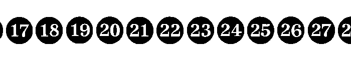 Calendar Symbol Wizard Regular1 Font LOWERCASE