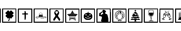 Calendar Symbol Wizard Regular Font UPPERCASE